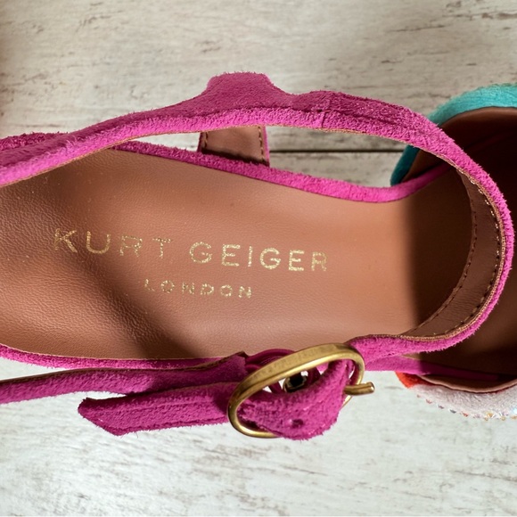 Kurt Geiger London SZ 37 Kensington Glitz Wavy Rhinestone
Platform Sandals New - Picture 10 of 12